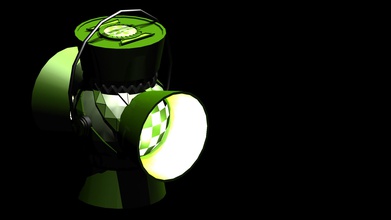 lanterna verde pinshape green lantern justice league low poly design contest 3d print model - Mito3D