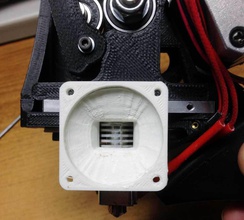taz altıgen 40mm fan monte pinshape hotend kefen hexagon hex ısı sürünme 3d print model - Mito3D