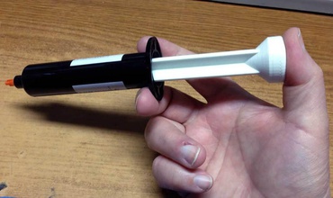 manual plunger 30ml cartridges commonly phone repai pinshape uv syringe cartridge adhesive 3d print model - Mito3D