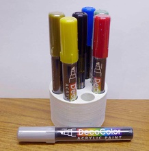 lápiz pintura stand pinshape rack pluma titular decocoat 9 3d print model - Mito3D