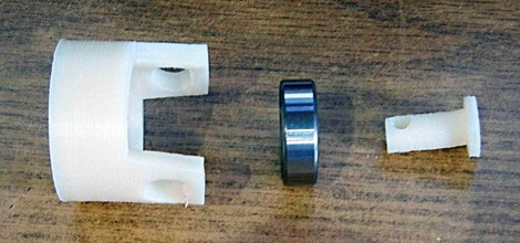 sepet gevşek pinshape asılı basit spinner depolama yazıcı kanca askı filaman rulman 3d print model - Mito3D