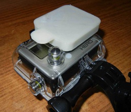 gopro hero3 cubierta lente pinshape cámara 3d print model - Mito3D