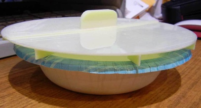 anti splatter paper bowl cover pinshape microwave food cooking 3d print model - Mito3D