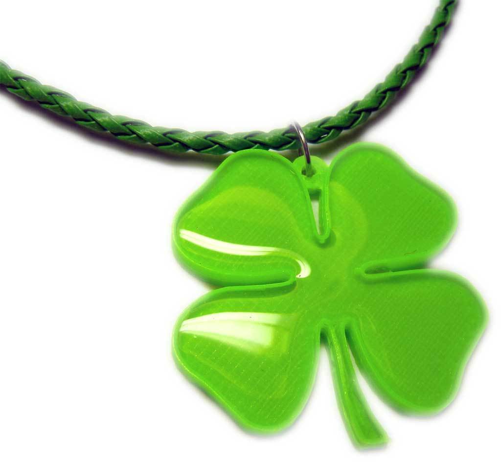4 leaf clover pinshape jewelry green clover 4 leaf 3D print model - Mito3D