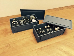 small rectangular box jewellery pinshape storage rectangular box 3d print model - Mito3D