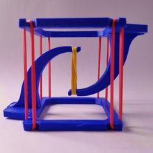 imposible tensegridad mesa caucho banda edición diapositiva forma alfiler gravedad anti artilugio juguete posavasos 3d print model - Mito3D