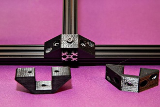 square extrusion clamp pinshape Nut openbeam misumi 3d print model - Mito3D