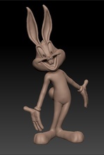 bugs bunny pinshape bugsbunny cartoon toy funny happy animal warner-bros looney-tunes 3d-printing-kids-toys-design-challenge 3d print model - Mito3D