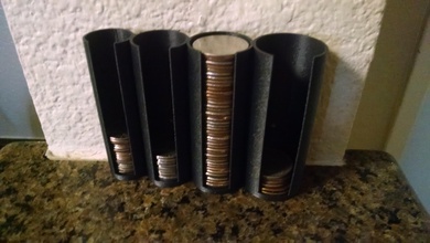 detentore moneta 50mm 75mm pinshape organizzazione archiviazione monete 3d print model - Mito3D