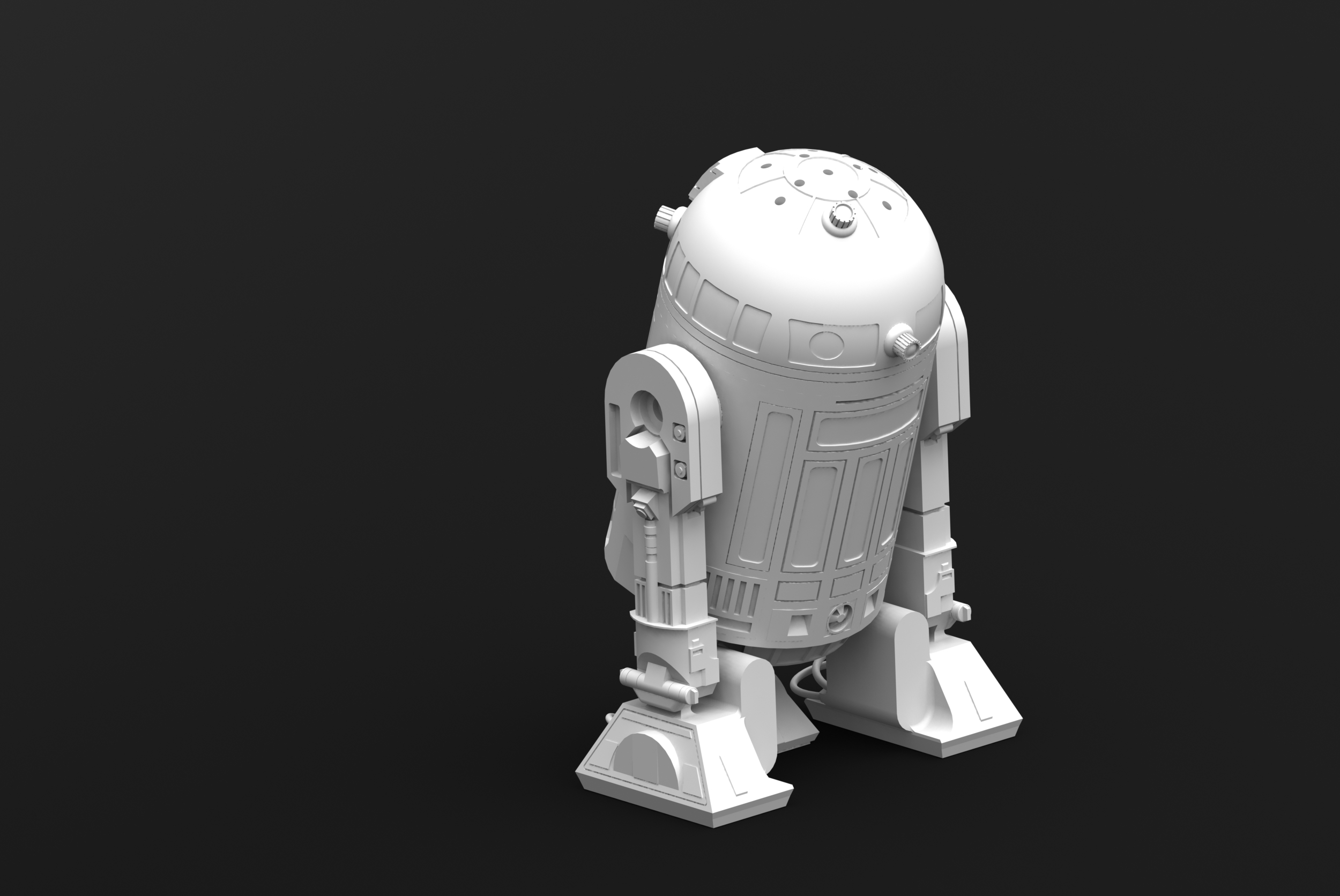 r2d2 sel poivre shaker pinshape arrosage star wars 3D print model - Mito3D