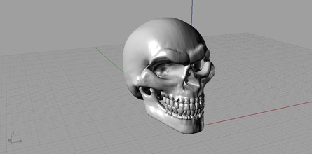 evil skull pinshape skulls 3d print model - Mito3D