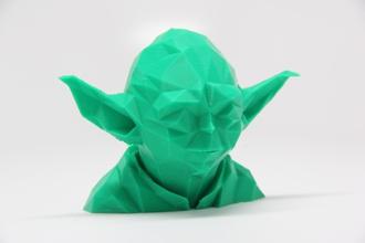poli yoda pinshape facetas star wars poly diseño concurso 3d print model - Mito3D