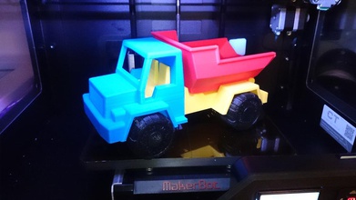 juguete camión volteo pinshape tonka niños volqueta topsolid base plana dump truck daniel noree coche barspin 3d print model - Mito3D