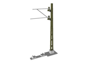 catenary mast model railway 1 32 openrailway pinshape train scale pole open garden daniel noree barspin 2 13 3d print model - Mito3D