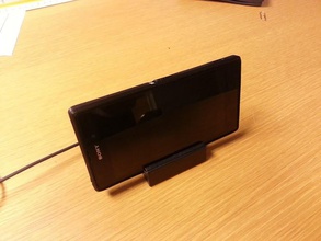 koruyucu sony z1 pinshape durumda kauçuk telefon mobil masaüstü daniel noree şarj cihazı tampon barspin 3d print model - Mito3D
