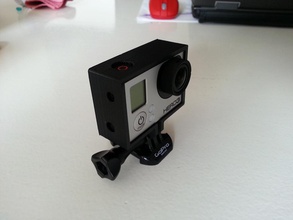 gopro hero 3 cadre pinshape mont titulaire daniel noree caméra noir barspin l'accessoire 3d print model - Mito3D