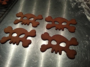 jolly roger cortador biscoito pinshape gingerbread daniel nore cookie natal 3d print model - Mito3D