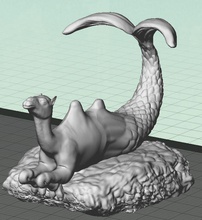 camermaid eb pinshape 3d-design desktop-toy original mermaid camel beach love fantasy animal miniatures figures 3d print model - Mito3D