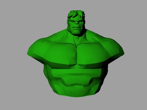 hulk busto pinshape azione figura 3d print model - Mito3D