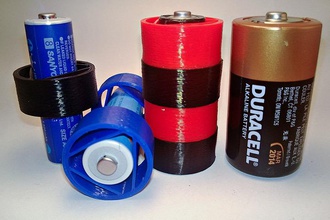 Batterie adapter aa pinshape 3d print model - Mito3D
