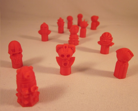 doctor monster pawns pinshape 3d-printing-kids-toys-design-challenge doctor-who tardis 3d print model - Mito3D
