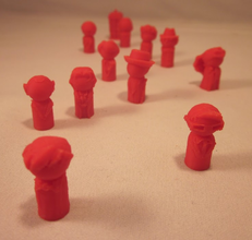 medico pedine pinshape 3d stampa per bambini giocattoli design sfida tardis 3d print model - Mito3D