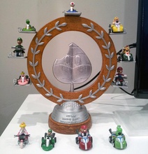 mario kart trophy pinshape wii trophée jouet super prop projet nintendo 8 luigi geek prix assemblage requis 3d print model - Mito3D