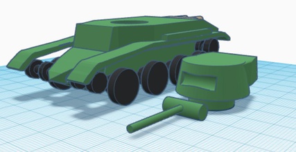bt-7 toy tank model tank pinshape toy-tank 3d print model - Mito3D