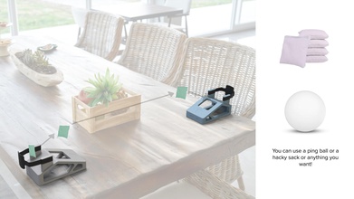 tabletop cornhole launcher pinshape indoortoys outdoorsindoorscontest 3d print model - Mito3D
