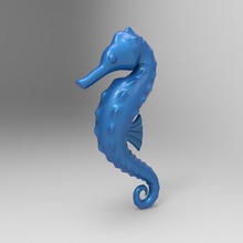 cavalluccio marino forma spillo animale natura oceano pesci ippocampo 3d print model - Mito3D