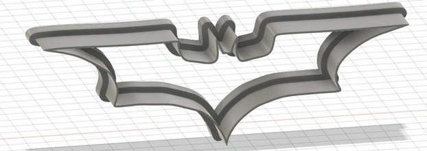 batman Galleta cortador forma alfiler horneando galletas 3d print model - Mito3D