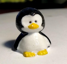cute penguin pinshape miniatures toy 3dmodels 3d print model - Mito3D