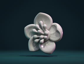 maçã flor alfinete arte margarida enfeite decoração plantar 3d print model - Mito3D