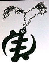 gye nyame adinkra symbol supreme god pinshape pendant earrings african art africa 3d print model - Mito3D