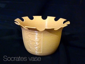 socrate vase pinshape phototomesh géométrie 3d print model - Mito3D