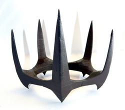 spiky crown pinshape spikey spike costume 3d print model - Mito3D