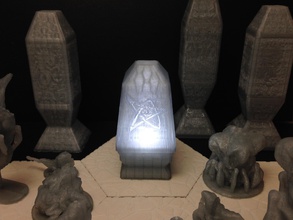 elder sign nightlight pinshape low-poly-design-contest monolith lighting translucent pulp scifi fantasy elder-sign cthulhu mythos horror lovecraft 3d print model - Mito3D