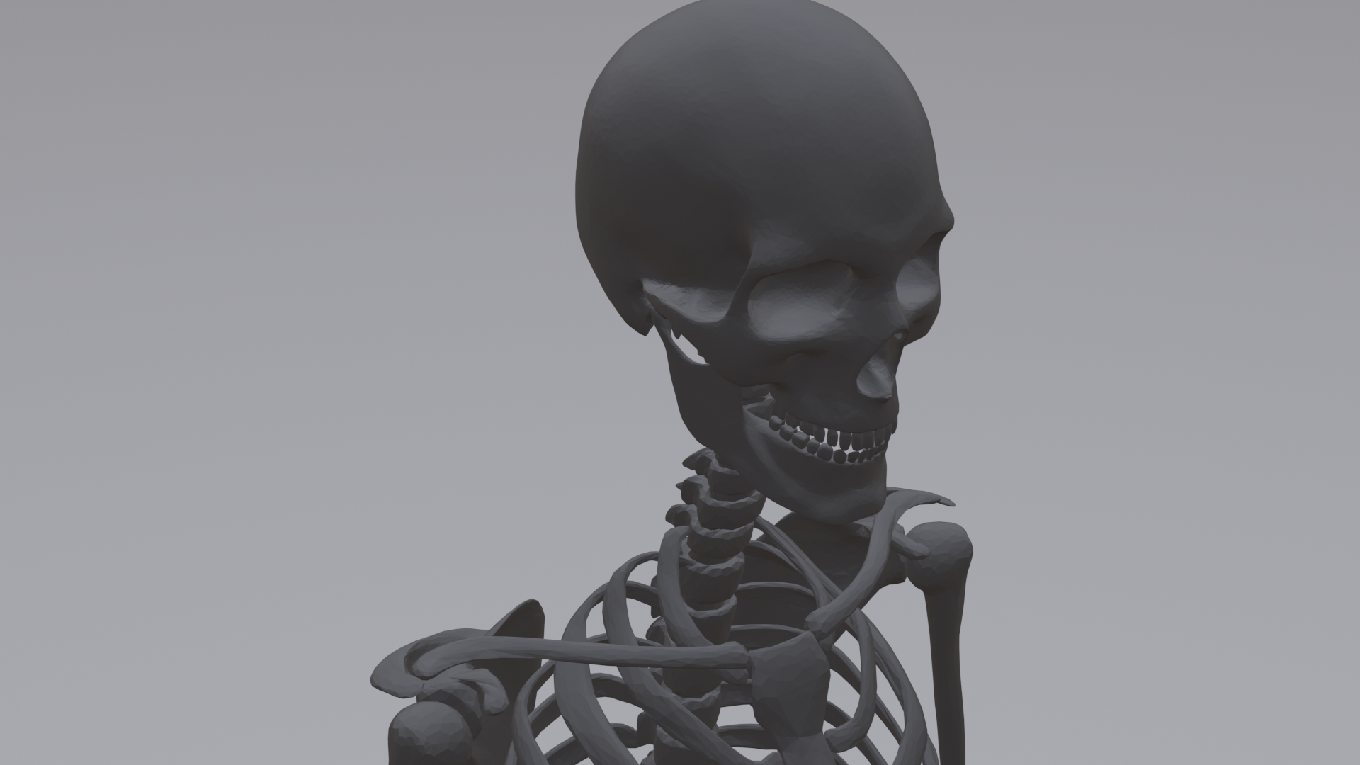 Humain squelette forme d'épingle anatomie corps humain 3D print model - Mito3D