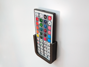 v2 magnético conduziu faixa controlo remoto suporte alfinete controle tira led strip remote 3d print model - Mito3D