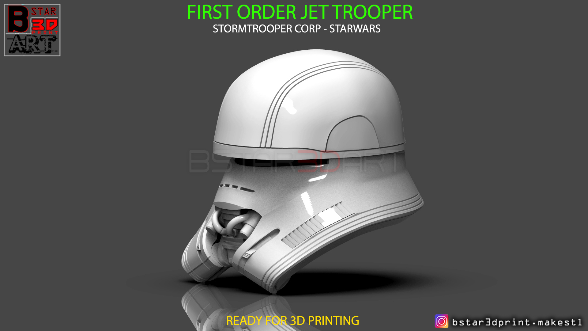 Auftrag Jet Soldat Helm Sturmtruppler corp Krieg Sterne Pinshape Trooper Ordnung Cosplay Star Wars Storm 3D Druck Modell Maske 3D print model - Mito3D