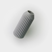 striped vase pinshape planter plant pencil pen organization flower 3d print model - Mito3D