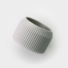 gestreifte Topf pinshape Fach pot Pflanzer pflanze Gericht container 3d print model - Mito3D