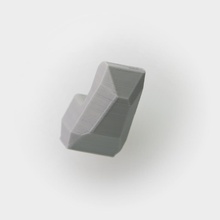 facetas gancho pared pinshape bloquea 3d print model - Mito3D
