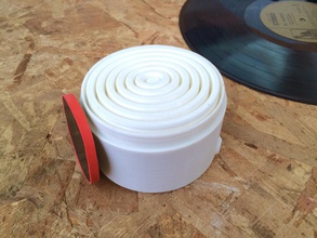 vinyl wave generator pinshape record ghostlyvinyl ghostly 3d print model - Mito3D