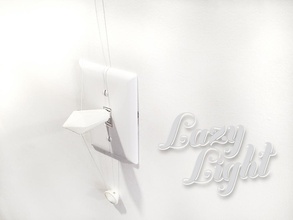 lazy light pinshape lightbulb lamp 3d print model - Mito3D