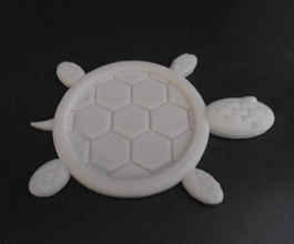 turtle drink coaster pinshape turtles drink-coaster 3d print model - Mito3D