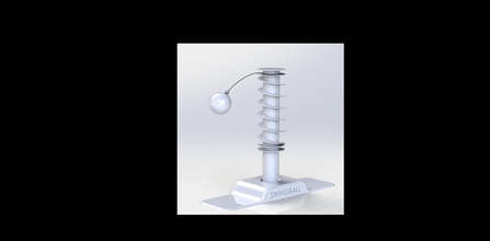 mini swingball alfinete ar livre competição 3d print model - Mito3D