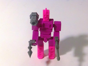 Prüfkörper pinshape Transformator autobot action Figur 3d print model - Mito3D