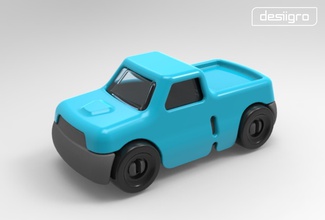 gro camion pinshape 3dprinting 3dprint cel robox mankati jouets desiigro desiigmo 3d print model - Mito3D