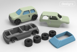 gro rover pinshape mankati cel robox d'enseignement 3dprinter 3dprinting jouets desiigro desiigmo 3d print model - Mito3D